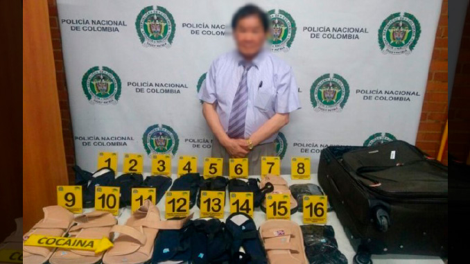 George Loung Lee, el chino con droga capturado en el Aeropuerto El Dorado de Bogotá