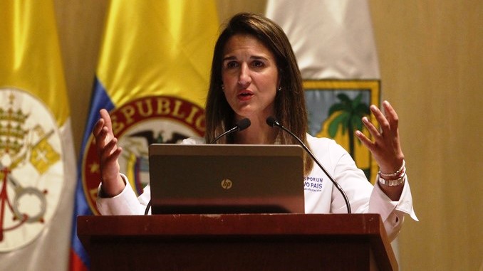 La ministra de Educación, Yaneth Giha