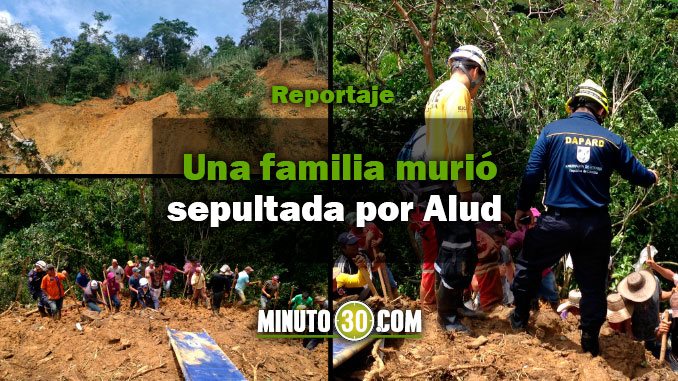 Alud Cocorná. Fotos/Dapard