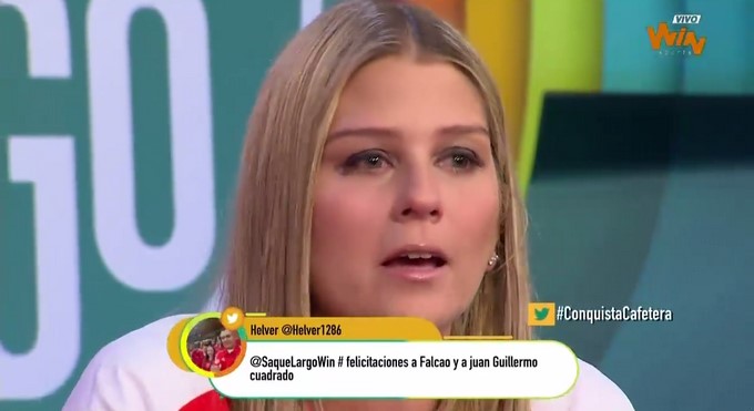 La presentadora Andrea Guerrero rompió en llanto en plena transmisión en vivo 1 Andrea Guerrero/ Tomada de Facebook: Win Sports TV