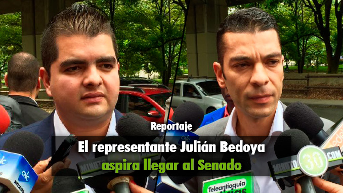 Ex-alcalde de La Estrella va por una curul en La Cámara y Julián Bedoya por una en el Senado