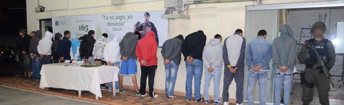 Cayeron varios integrantes de 'el Hueco', banda que generaba $1.236 millones al año