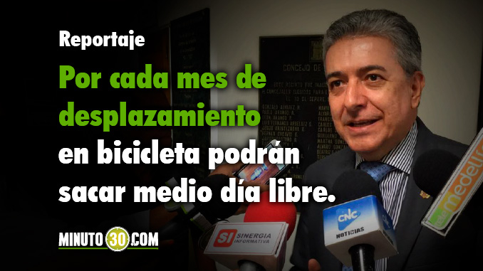 Funcionarios públicos que lleguen a laborar en bicicleta podrán sacar tardes libres remuneradas