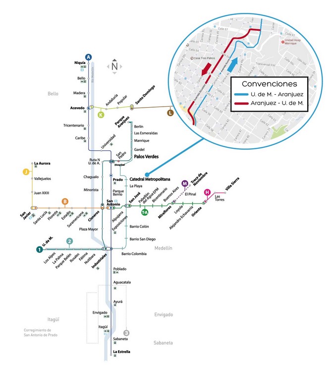 Nuevo recorrido pretroncal 2.