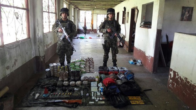 FOTOS: El Ejército destruyó un campamento de ‘los Puntilleros’ en el Meta