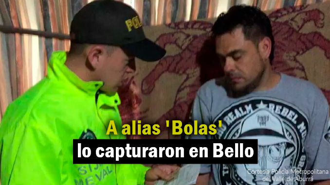 VIDEO Y FOTOS: Alias 'Bolas' fue enviado a la cárcel por el fleteo de Los Balsos 1 Captura de alias 'Bolas'.
