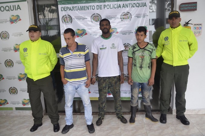 Capturados por ataque a la Policía en Pueblorrico.