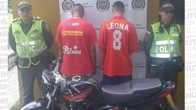 Capturados por robo de moto en San Javier.