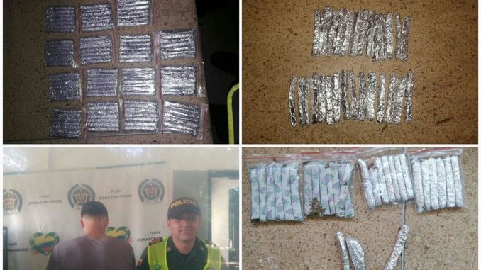 En San Javier la Policía le incautó 180 cigarrillos de marihuana a tres sujetos