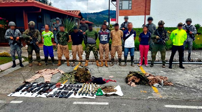 Capturados del Clan del Golfo en Yalí