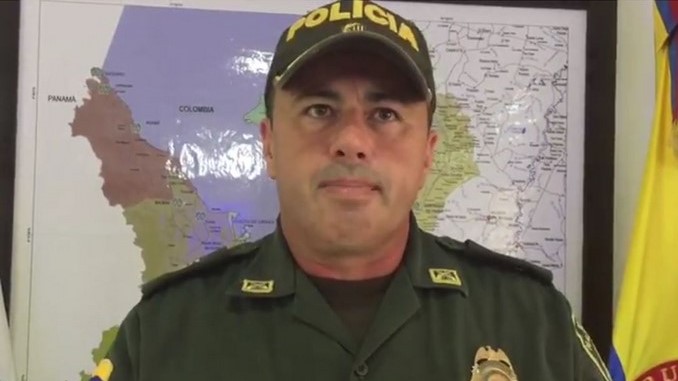 Coronel Luis Soler, comandante del Departamento de Policía Urabá.