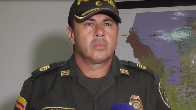 el coronel Luis Soler, comandante de la Policía Urabá