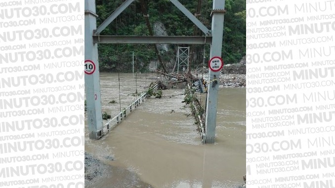 Creciente del río en Hidroituango.