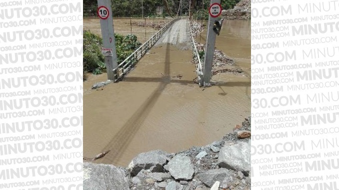 Creciente del río en Hidroituango.