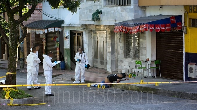 Crimen y sicario abatido por la Policía en el barrio El Danubio.