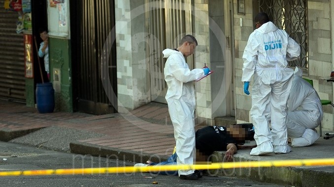 Crimen y sicario abatido por la Policía en el barrio El Danubio.
