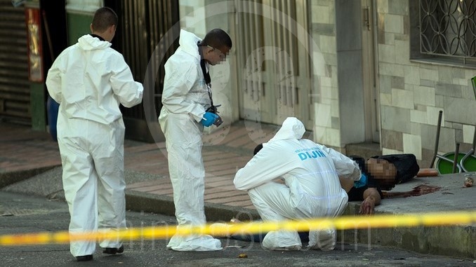 Crimen y sicario abatido por la Policía en el barrio El Danubio.