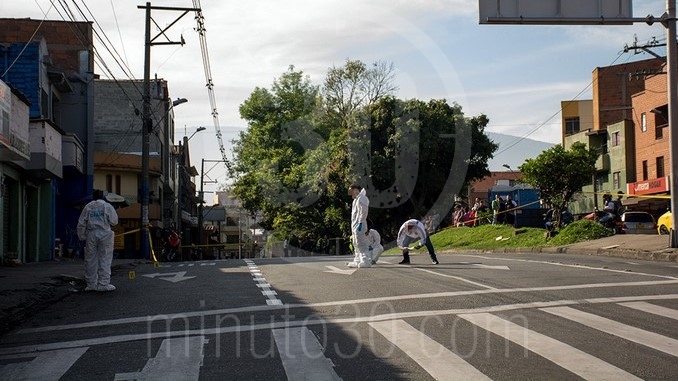 Crimen y sicario abatido por la Policía en el barrio El Danubio.
