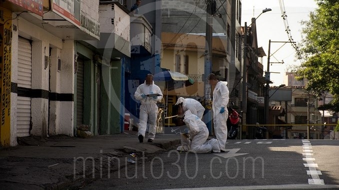 Crimen y sicario abatido por la Policía en el barrio El Danubio.