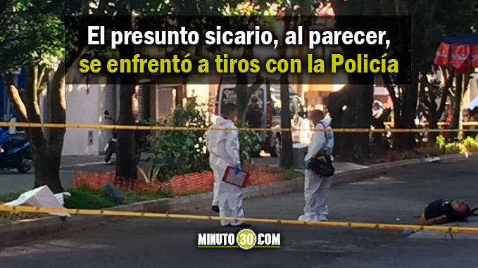 Crimen y sicario abatido por la Policía en el barrio El Danubio.