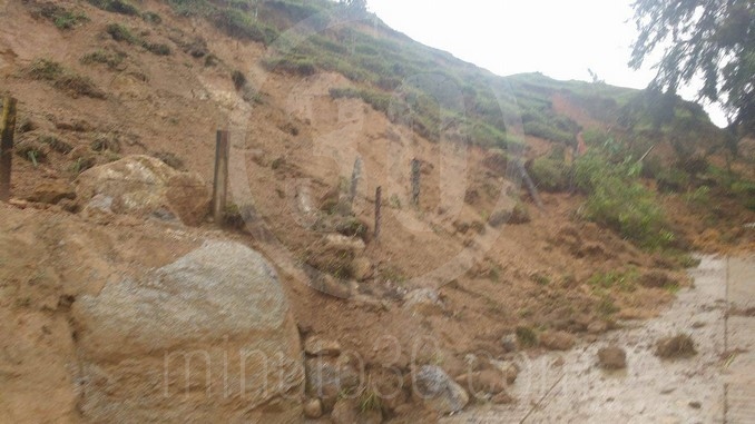 Derrumbes en el municipio de Concepción.