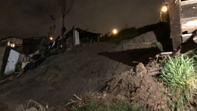 Deslizamiento en Soacha.