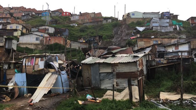 Deslizamiento en Soacha.