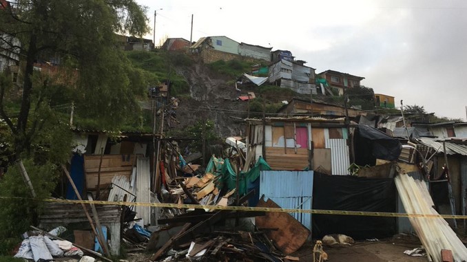 Deslizamiento en Soacha.