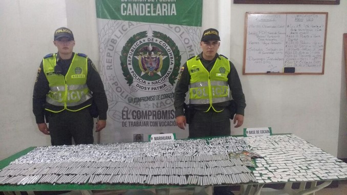 Droga hallada abandonada en el centro.