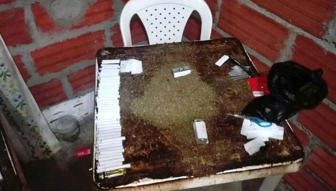 Once asegurados por usar un inmueble en el barrio Toscana para dosificar estupefacientes