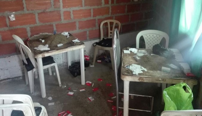 Once asegurados por usar un inmueble en el barrio Toscana para dosificar estupefacientes