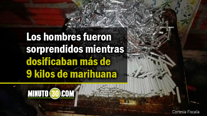 Once asegurados por usar un inmueble en el barrio Toscana para dosificar estupefacientes