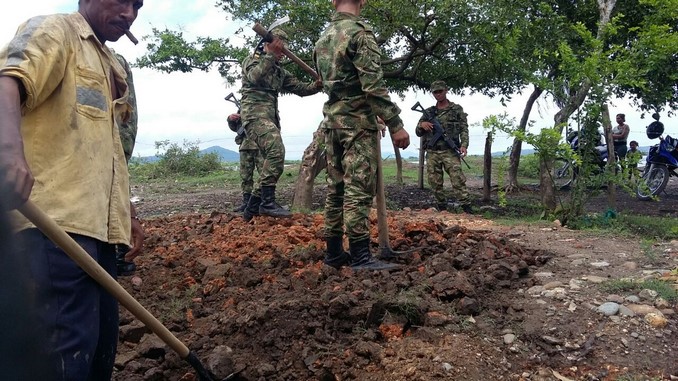 Ejército brindó ayuda a los damnificados del invierno en El Banco, Magdalena