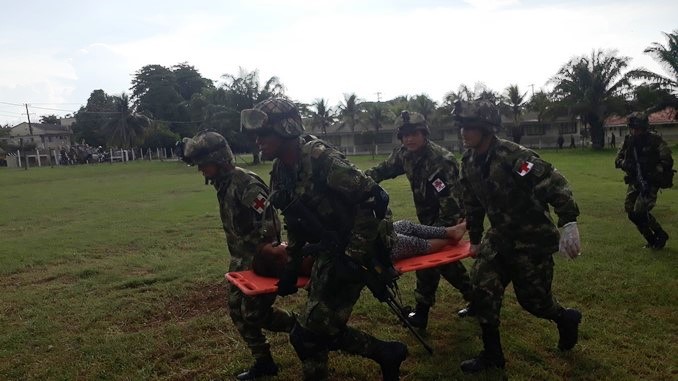 Ejército brindó ayuda humanitaria a dos personas heridas en San José de Apartadó