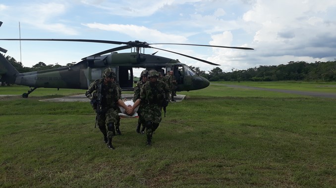 Ejército brindó ayuda humanitaria a dos personas heridas en San José de Apartadó
