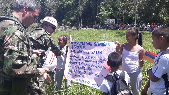 Ejército entregó vía a Saiza, que comunica a Córdoba con Antioquia