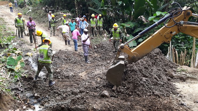 Ejército entregó vía a Saiza, que comunica a Córdoba con Antioquia