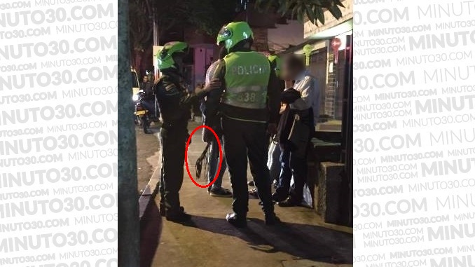 Extranjero agredido con un machete en Envigado.