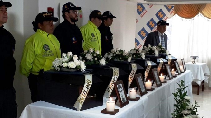 Fiscalía entregó en Nariño los restos óseos de seis víctimas del conflicto a sus familiares