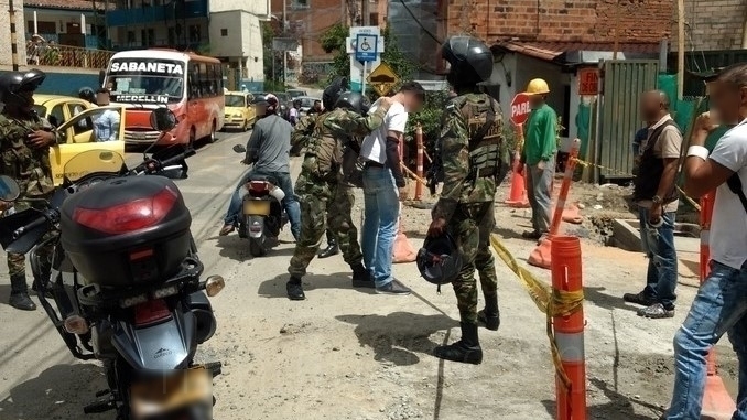 Fletero arrestado en Sabaneta.