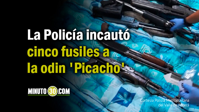 VIDEO Y FOTOS: En una casa abandonada la Policía encontró armamento de la banda 'Picacho' 1 fusiles picacho destacada