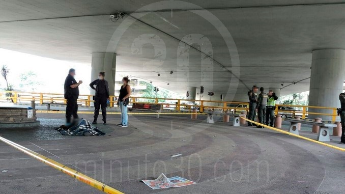 Habitante de calle muerto en Punto Cero.