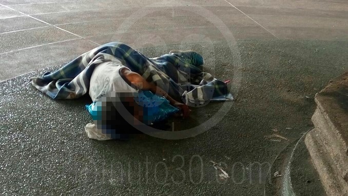 Habitante de calle muerto en Punto Cero.