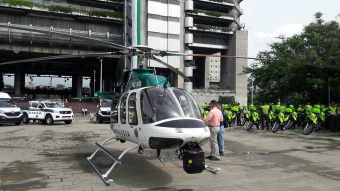 Helicóptero entregado a Medellín.