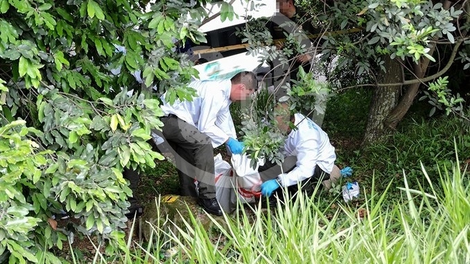 Hombre muerto en la autopista Norte.
