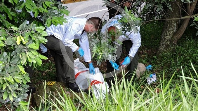 Hombre muerto en la autopista Norte.