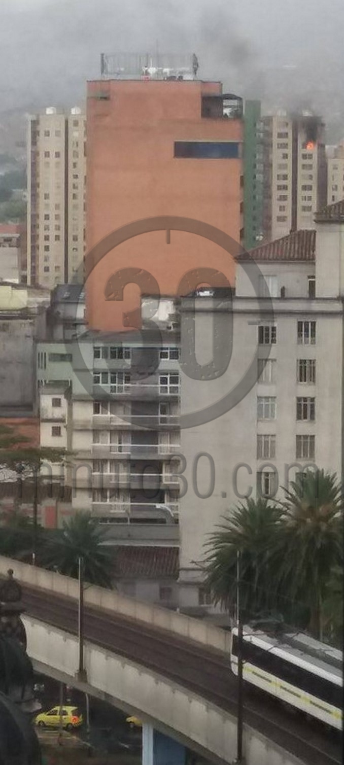 Incendio apartamento del centro de Medellín