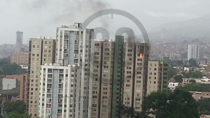 Incendio apartamento del centro de Medellín