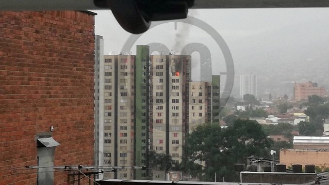 Incendio apartamento del centro de Medellín