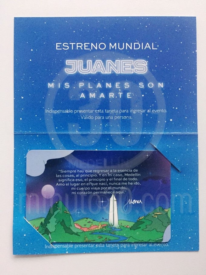 Medellín Cívica exclusiva para asistir al concierto que ofrecerá Juanes en el Metro de <a class=